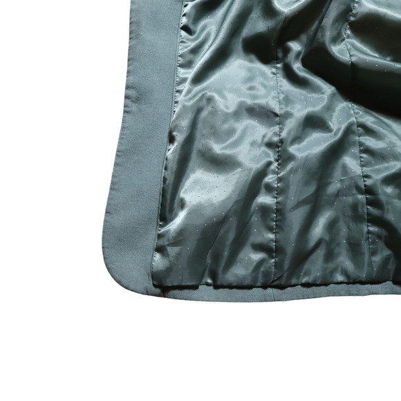 H&M Cotton Linen Blazer Sage Green Single-Breasted US 18 (Fits Like 12) SoftGirl - Picture 9 of 16